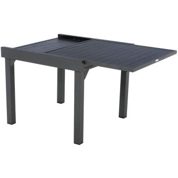 Table rectangulaire extensible noir 8 places Piazza - Dépôt Bailleul