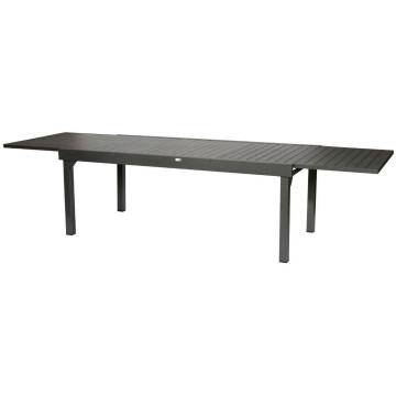 Table rectangulaire extensible noir 12 places Piazza - Dépôt Bailleul