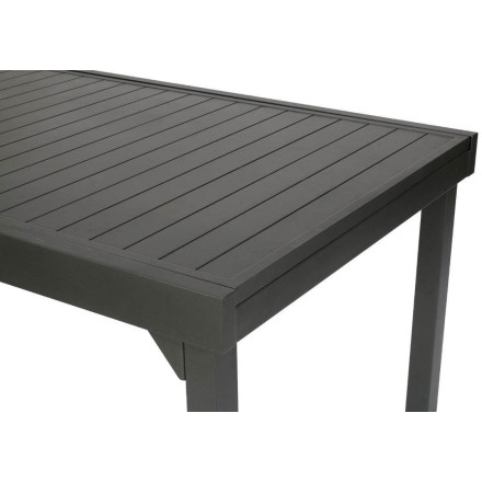 Table de jardin Hesperide Table extensible alu 12p graphite Pavane Hespéride  - Noir graphite